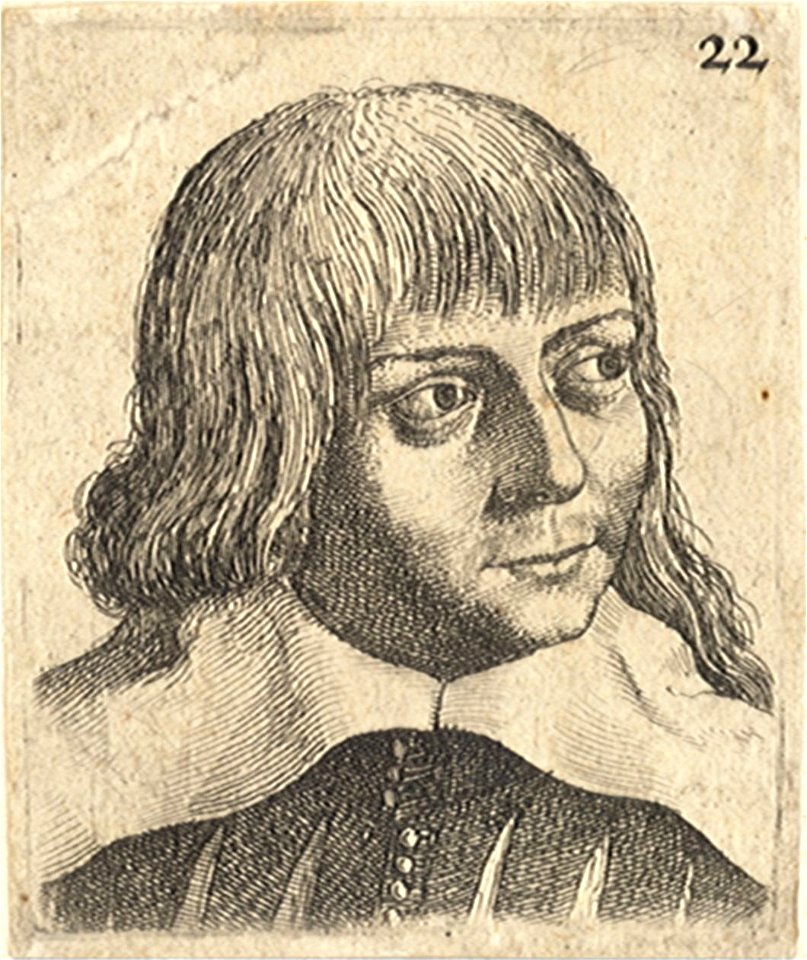 Wenceslas Hollar - Head of a young man (State 2)