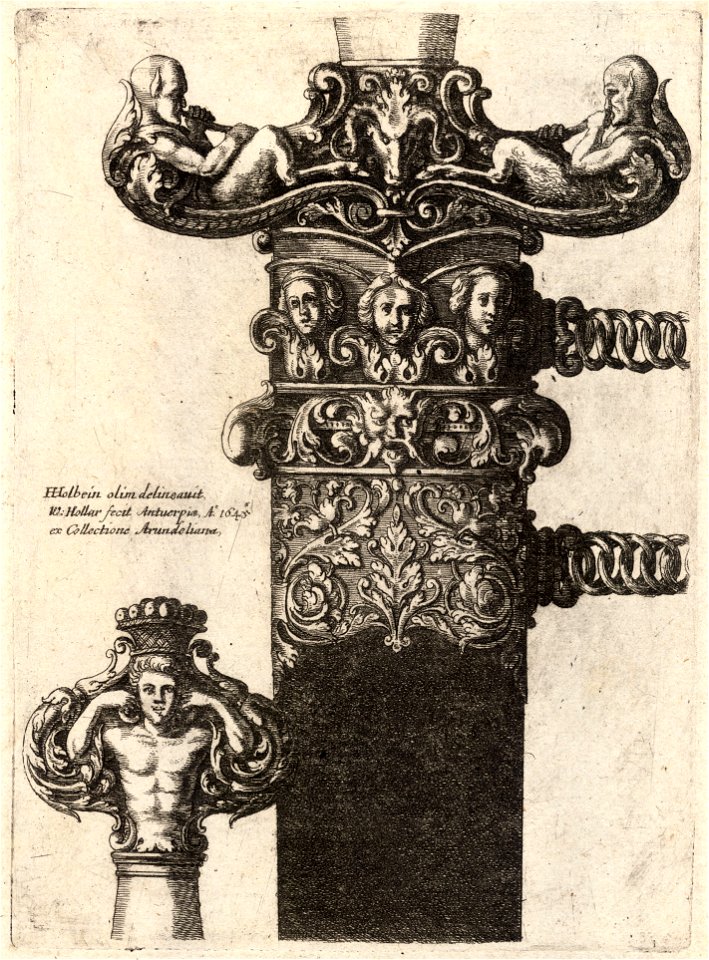 Wenceslas Hollar - Dagger and scabbard
