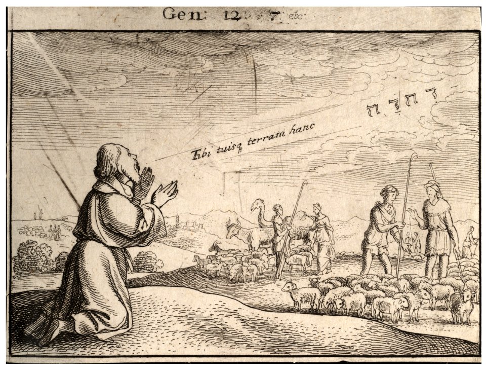 Wenceslas Hollar - God's promise to Abraham (State 1)