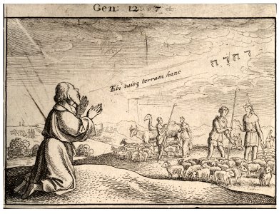 Wenceslas Hollar - God's promise to Abraham (State 1)
