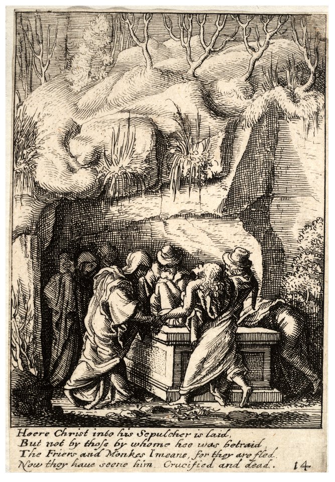 Wenceslas Hollar - Entombment 2