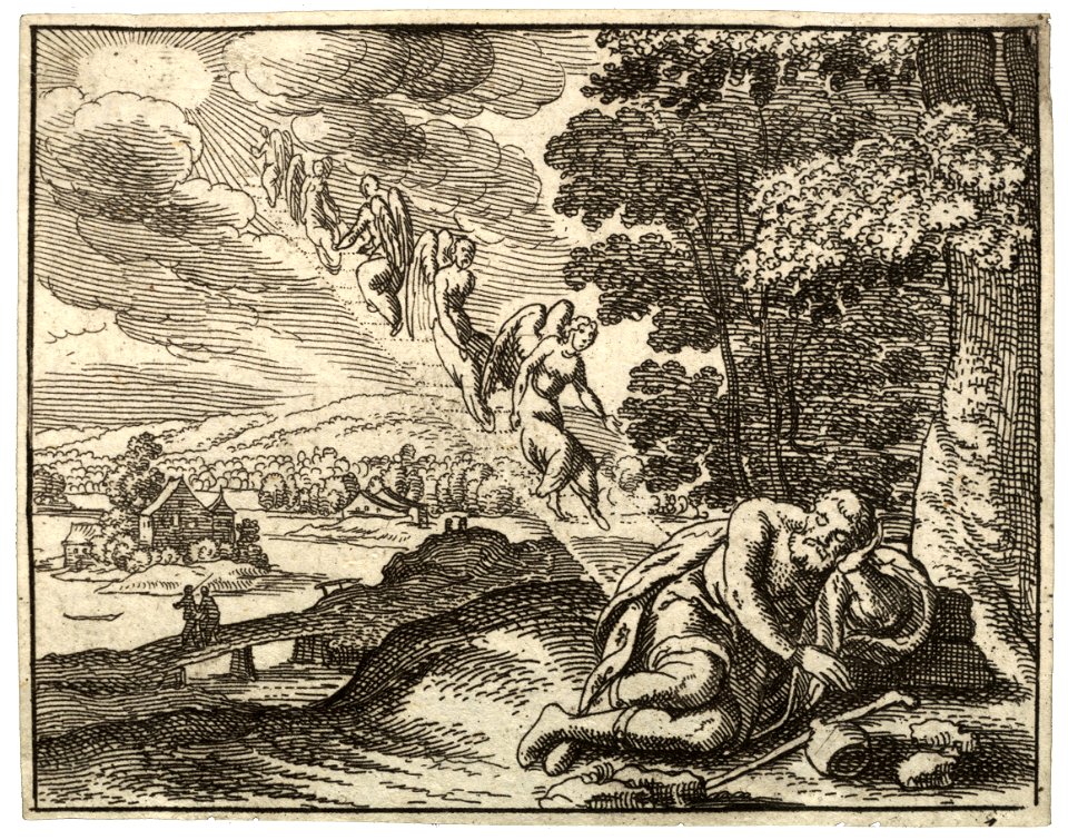 Wenceslas Hollar - Jacob and Rachel (State 2)