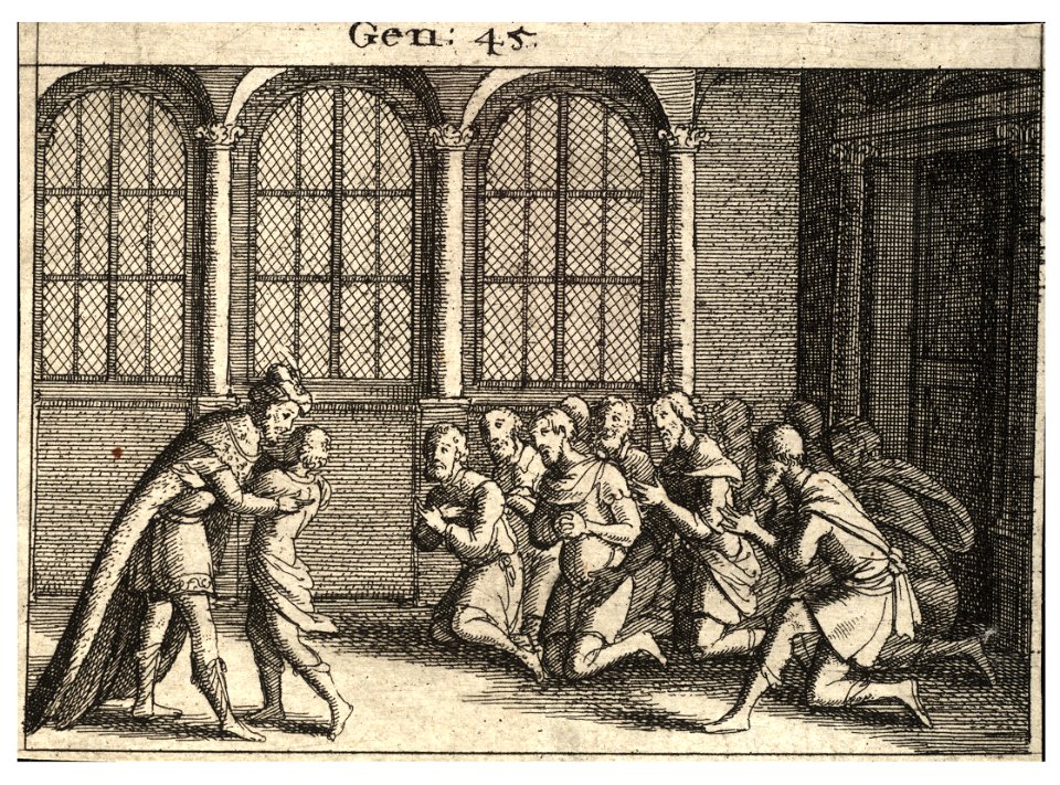 Wenceslas Hollar - Joseph reveals himself to his brethren (State 1)
