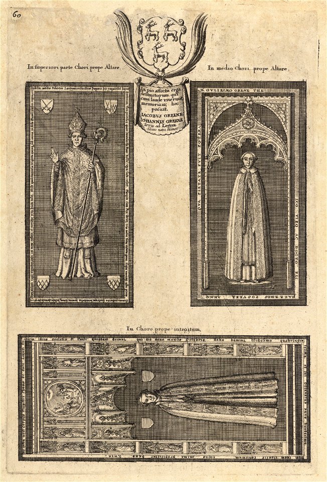 Wenceslas Hollar - Fitz-Hugh, Thomas de Eure, William Green (monument)