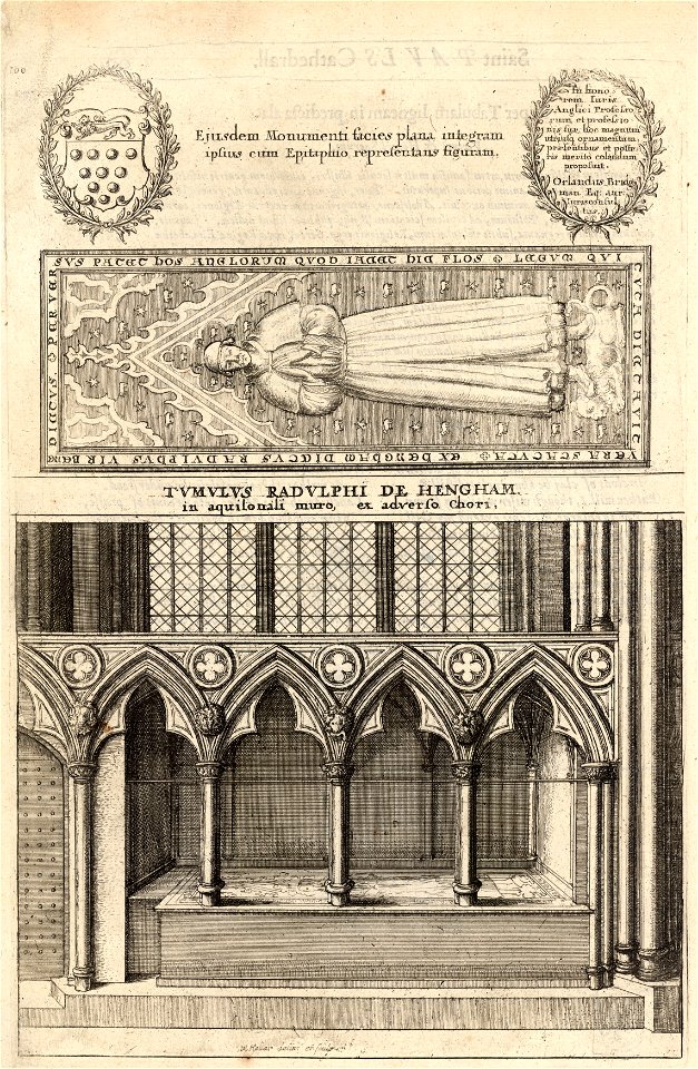 Wenceslas Hollar - Hengham (monument) (State 1)
