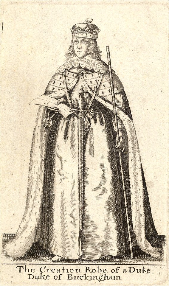 Wenceslas Hollar - A duke (State 1)