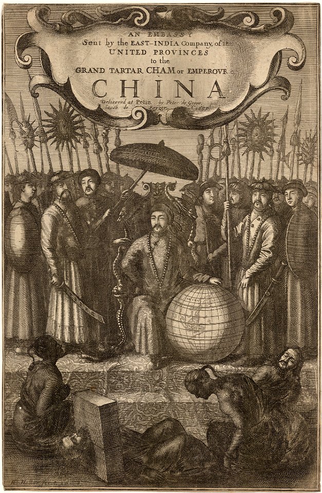 Wenceslas Hollar - Jan Nieuhoff. An embassy from the East-India Company to the Emperour of China (State 3)