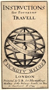 Wenceslas Hollar - Howell. Instructions for forreine travell (State 1)
