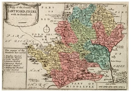 Wenceslas Hollar - Hertfordshire (State 6)