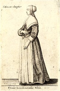 Wenceslas Hollar - Ciuis Londinensis Filia (State 2)