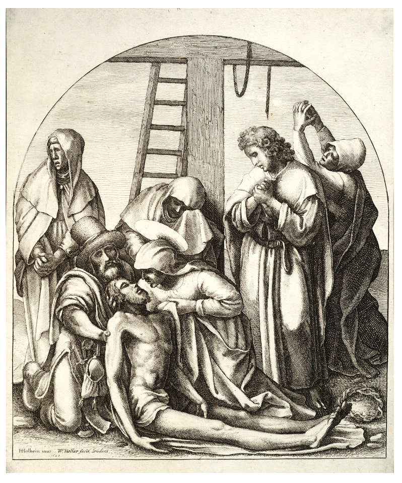 Wenceslas Hollar - Descent from the cross, after Holbein
