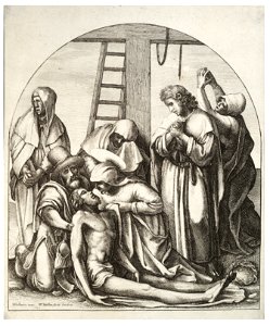 Wenceslas Hollar - Descent from the cross, after Holbein