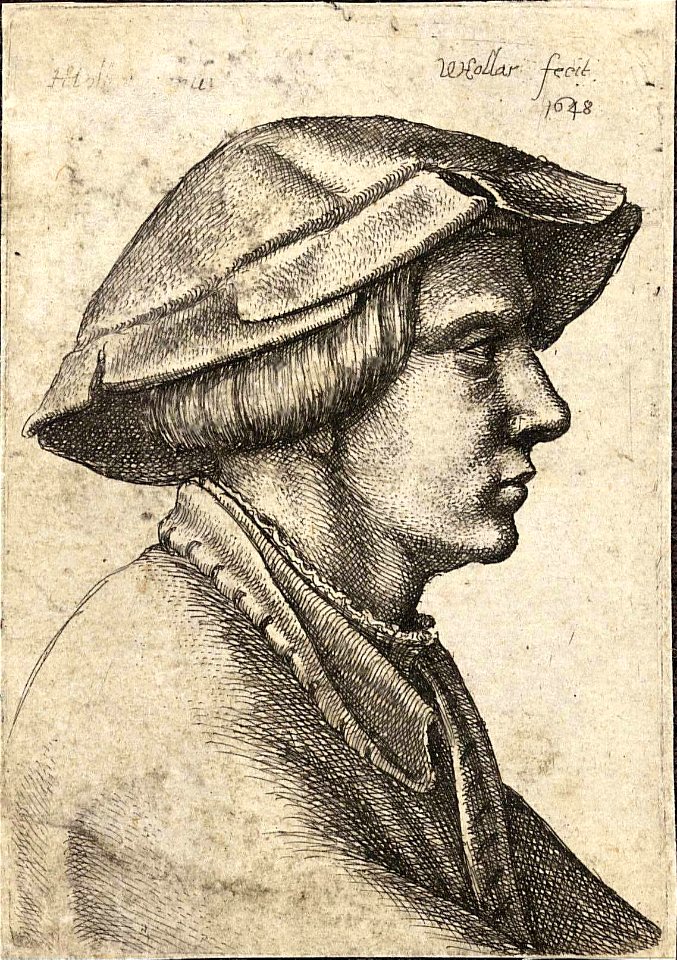 Wenceslas Hollar - Head of young man