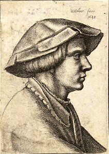 Wenceslas Hollar - Head of young man