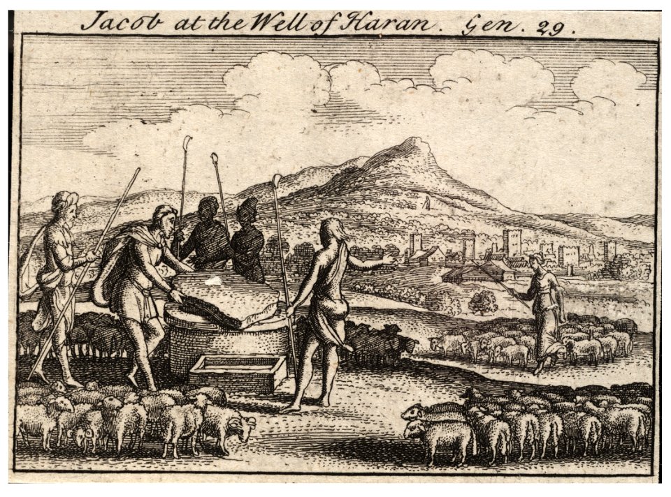 Wenceslas Hollar - Jacob at the well (State 2)