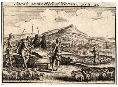 Wenceslas Hollar - Jacob at the well (State 2)