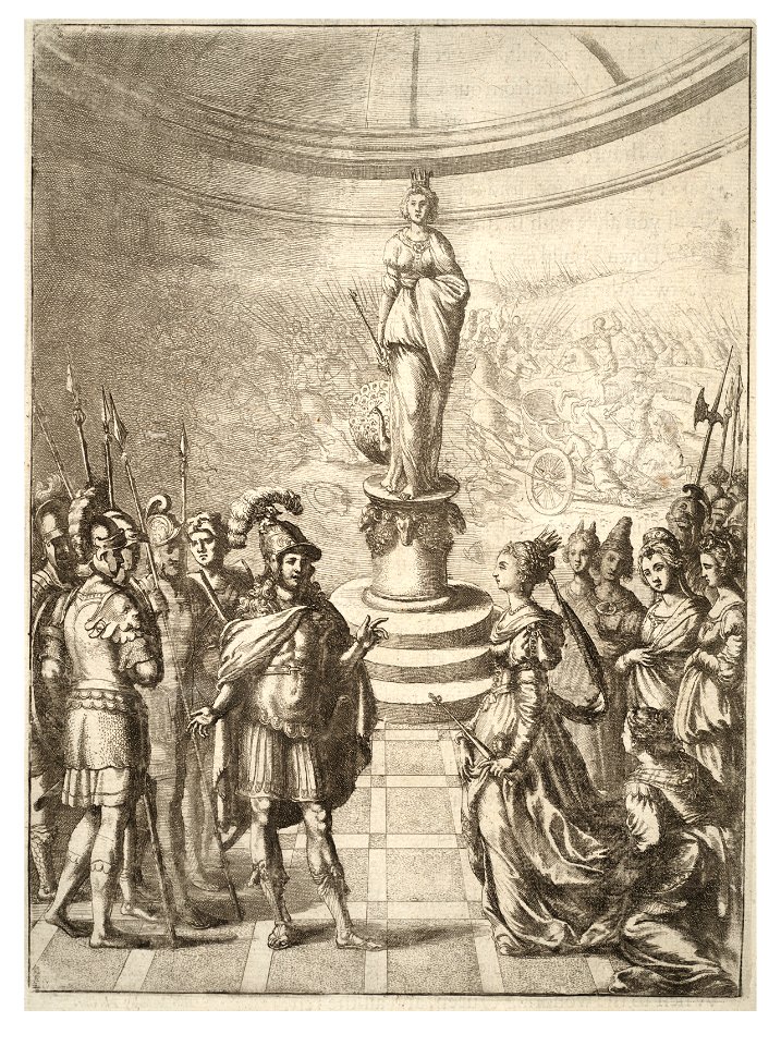 Wenceslas Hollar - Dido and Aeneas (State 5)