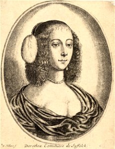 Wenceslas Hollar - Countess of Suffolk (State 2)