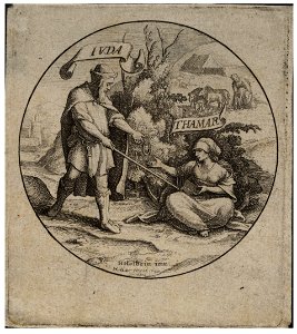 Wenceslas Hollar - Judah and Tamar