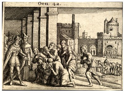 Wenceslas Hollar - Joseph and his brethren (State 1)