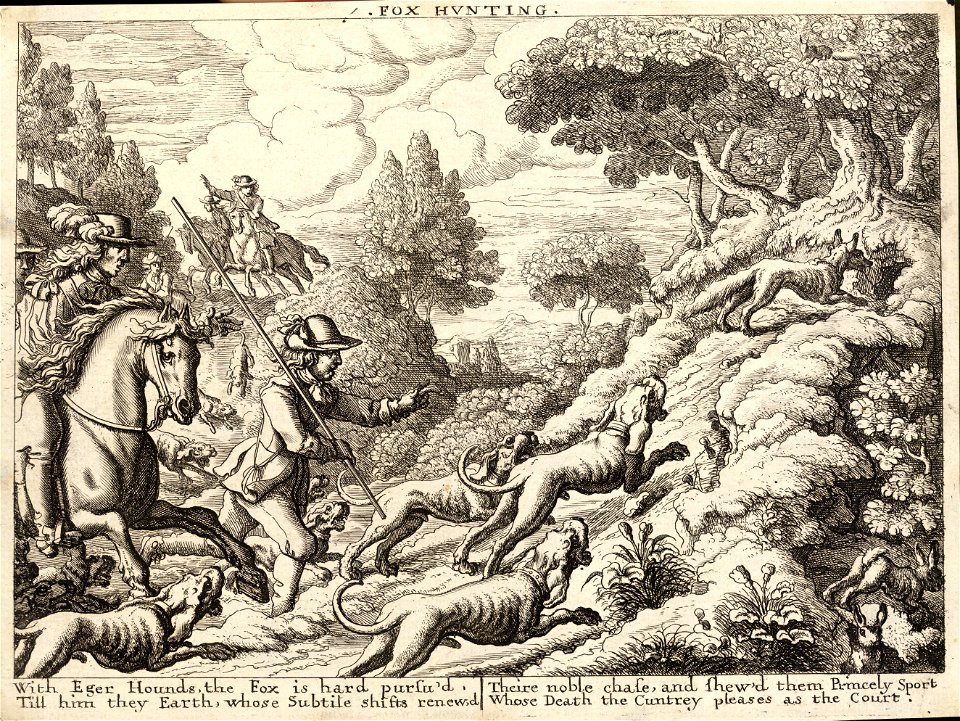 Wenceslas Hollar - Fox hunting
