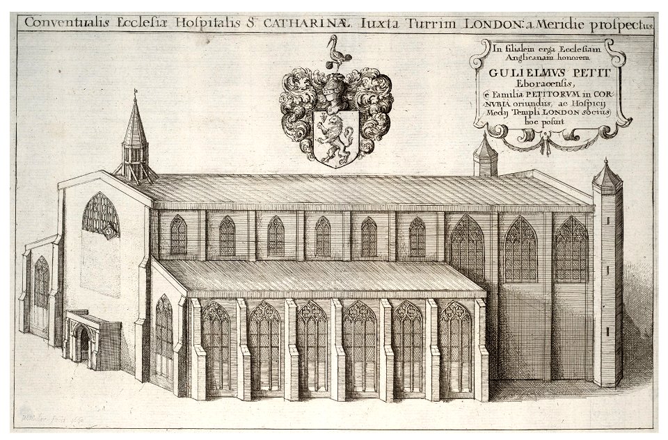 Wenceslas Hollar - London. St Catherine's church
