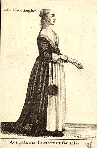 Wenceslas Hollar - Mercatoris Londinensis Filia (State 3)