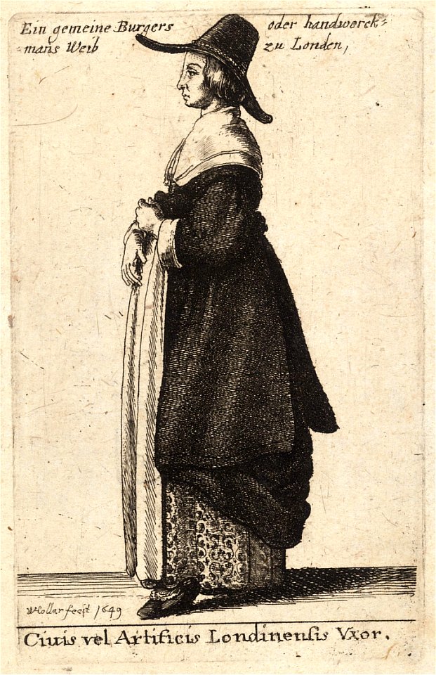 Wenceslas Hollar - Ciuis vel Artificis Londinensis Vxor