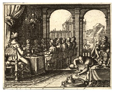 Wenceslas Hollar - Joseph's feast (State 2)