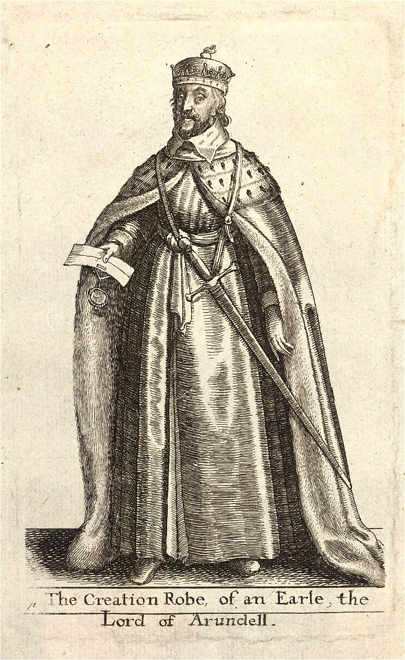 Wenceslas Hollar - An earl (State 1)
