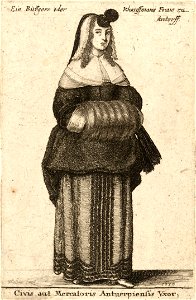 Wenceslas Hollar - Civis aut Mercatoris Antuerpiensis Vxor