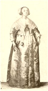Wenceslas Hollar - Lady with pomander (State 1)