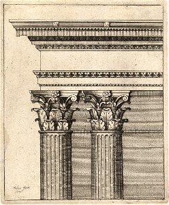 Wenceslas Hollar - Columns and entablature