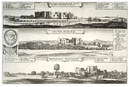 Wenceslas Hollar - Kenilworth Castle. Three views (State 3)