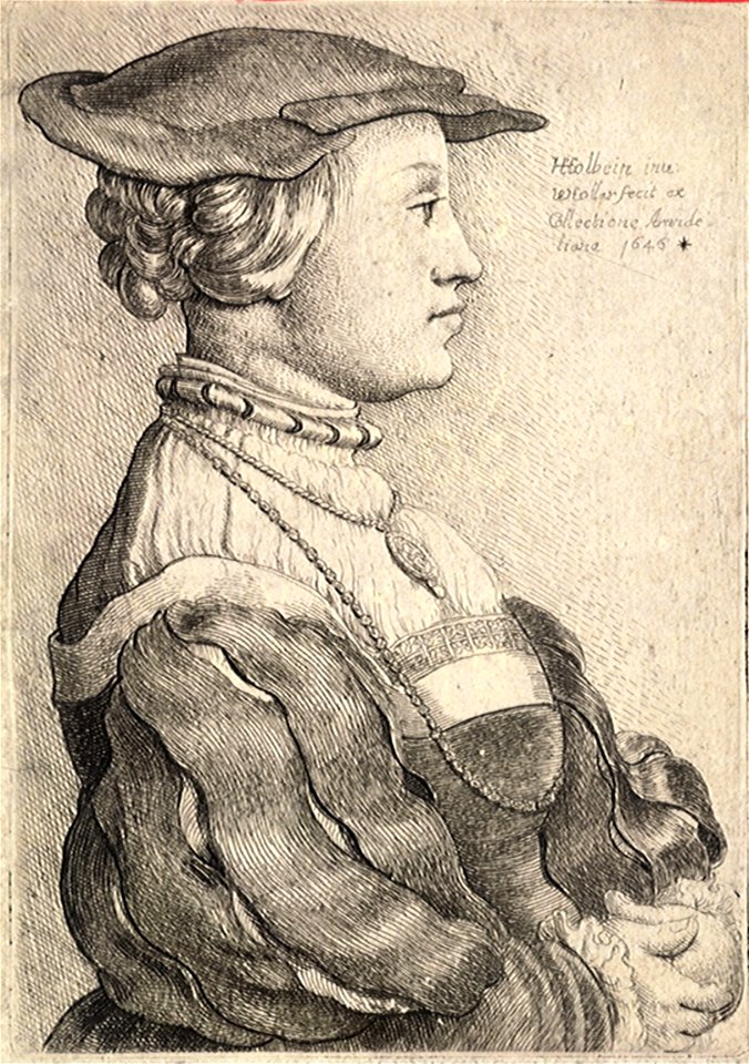 Wenceslas Hollar - Anne of Cleves (.) (State 2)