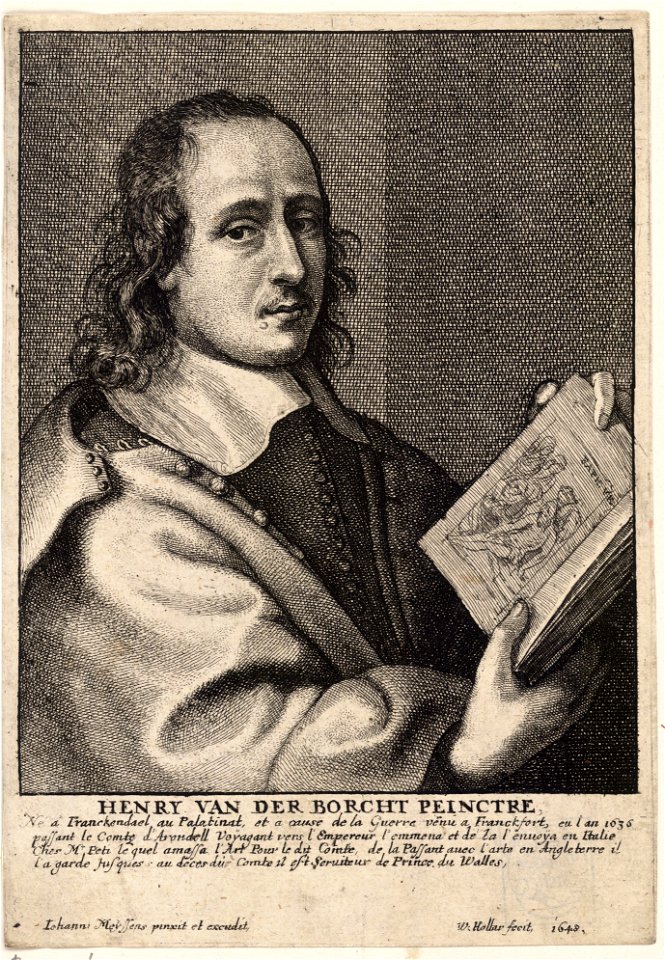 Wenceslas Hollar - Henry van der Borcht the younger (State 1) 2