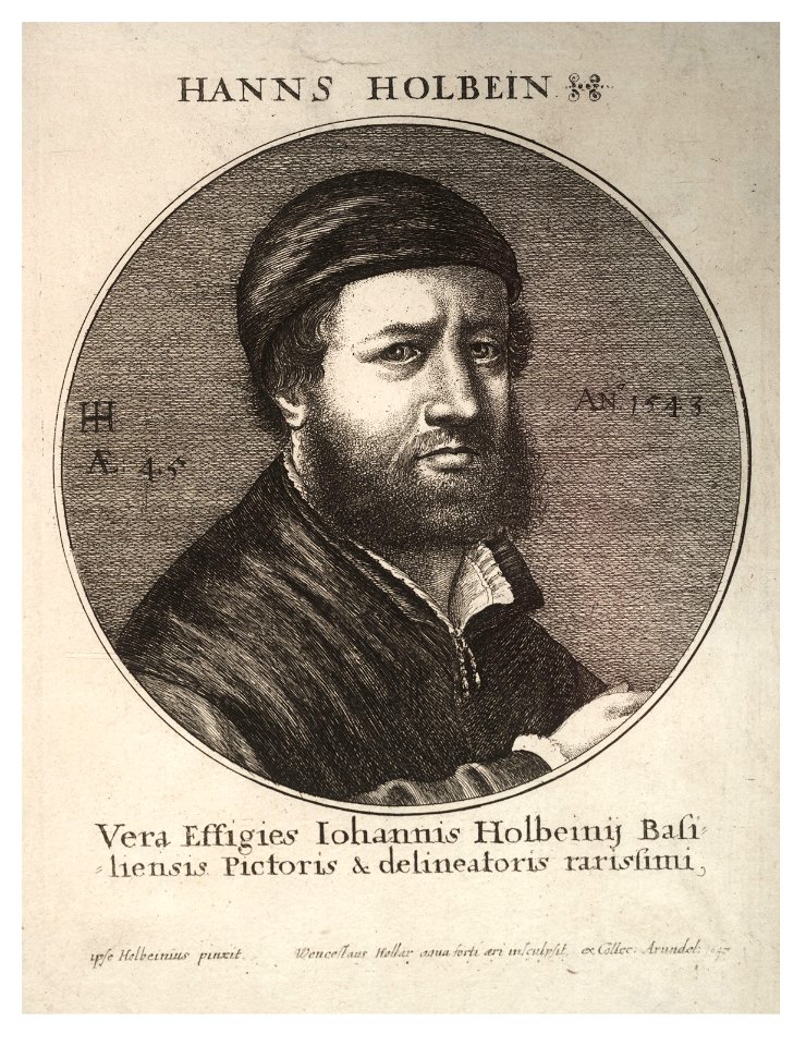 Wenceslas Hollar - Hans Holbein (State 1)