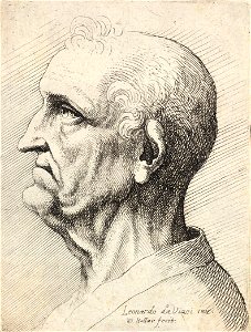 Wenceslas Hollar - Old man with pointed nose and prominent chin
