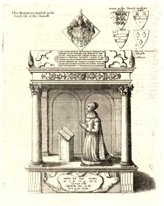 Wenceslas Hollar - Jane St Andrew (monument) (State 2)
