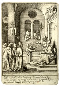 Wenceslas Hollar - Jesus again before Caiaphas
