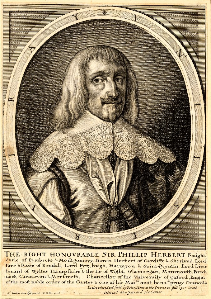 Wenceslas Hollar - Earl of Pembroke (State 1)