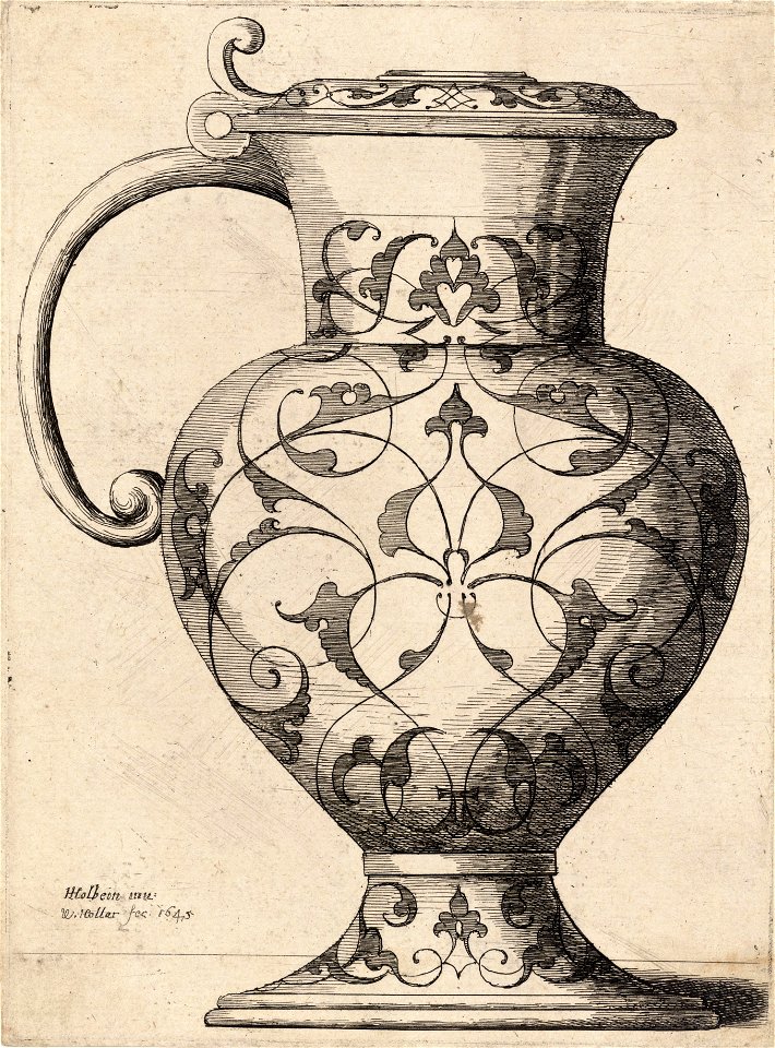 Wenceslas Hollar - Jug decorated with arabesques
