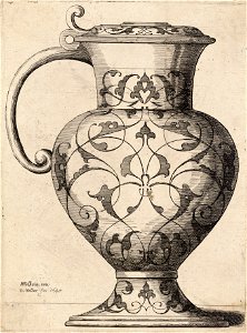 Wenceslas Hollar - Jug decorated with arabesques