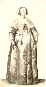 Wenceslas Hollar - Lady with pomander (State 2)
