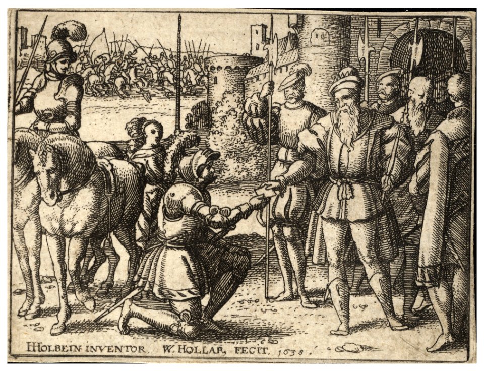 Wenceslas Hollar - David and Uriah 2