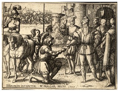 Wenceslas Hollar - David and Uriah 2