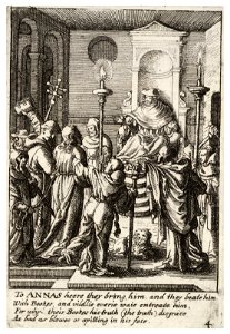 Wenceslas Hollar - Jesus before Annas 2
