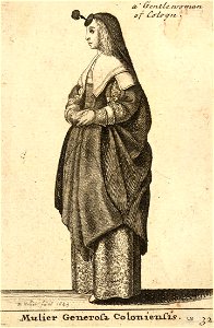 Wenceslas Hollar - Mulier Generosa Coloniensis (State 3)
