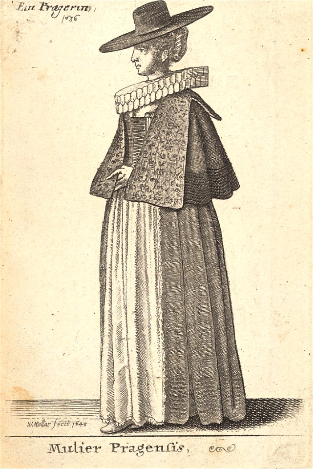 Wenceslas Hollar - Mulier Pragensis (State 2)
