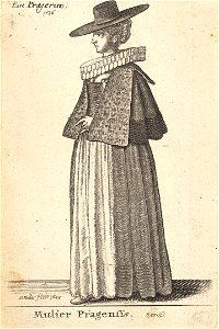 Wenceslas Hollar - Mulier Pragensis (State 2)